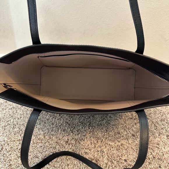 Kate Spade Black Structured Tote with Double Handles - Picture 6 of 7